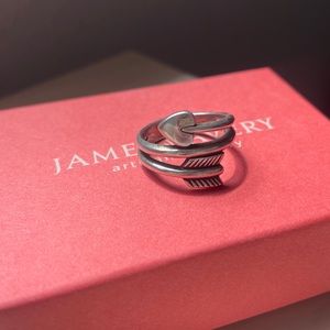 James Avery arrow & heart ring